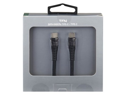 Кабель TFN TypeC-TypeC knight 1.2m black TFN-CKNUSBCC12MBK